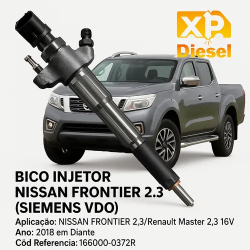 Bico Injetor Nissan Frontier 2.3 2018 A 2022 16600-0372r